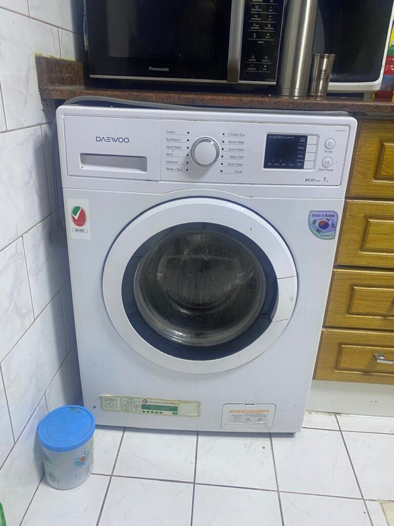 "Daewoo washing machine repair service at Daewoo service center Sharjah"